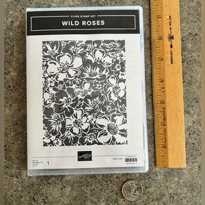 🌹 Retired [Stampin’ Up] Wild Roses Stamp, NWT